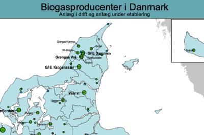 Biogasproduktionen fordoblet i Danmark på 3 år